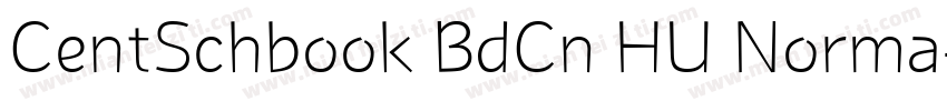CentSchbook BdCn HU Norma字体转换